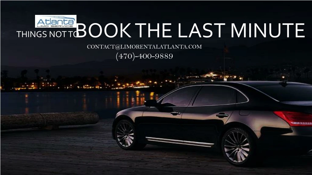 book the last minute