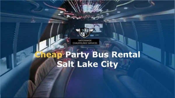 Party Bus Rental Salt Lake City