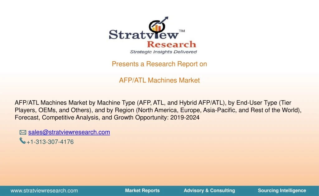 presents a research report on afp atl machines