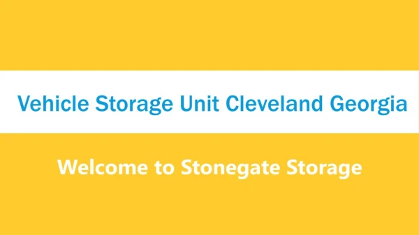Vehicle Storage Unit in Cleveland Georgia