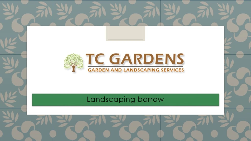 landscaping barrow
