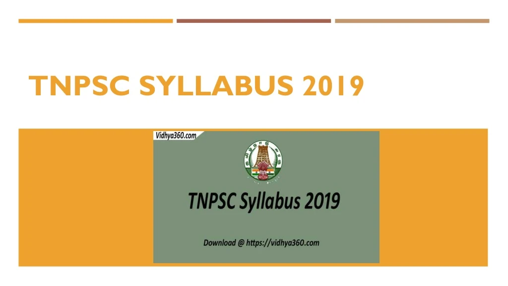 tnpsc syllabus 2019