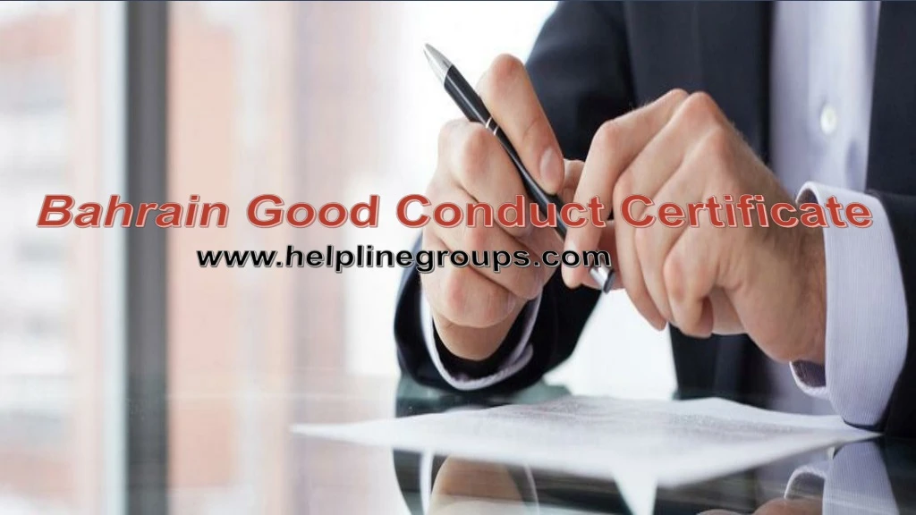 bahrain good conduct certificate