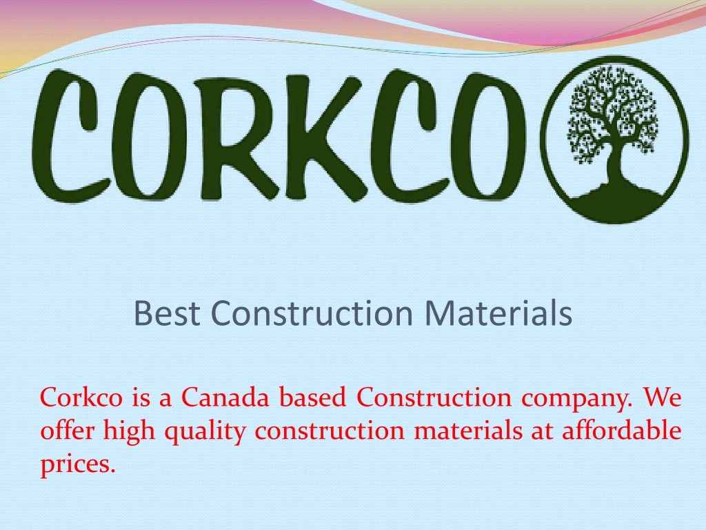 best construction materials