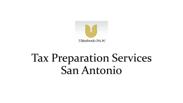 Corporation Tax Preparation Services in San Antonio