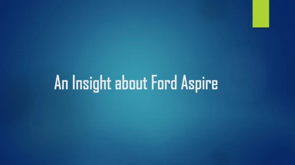 Ford Aspire