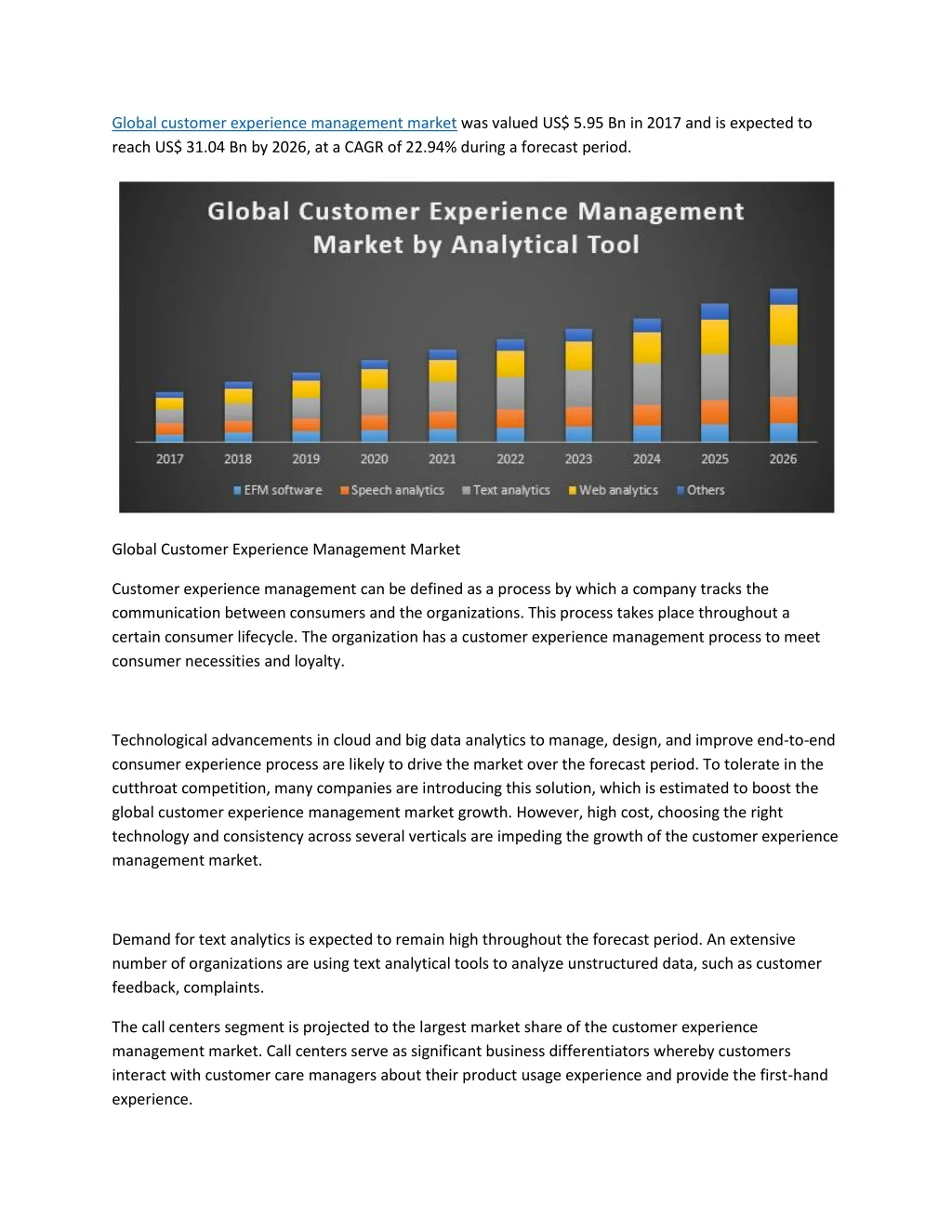 global customer experience management market