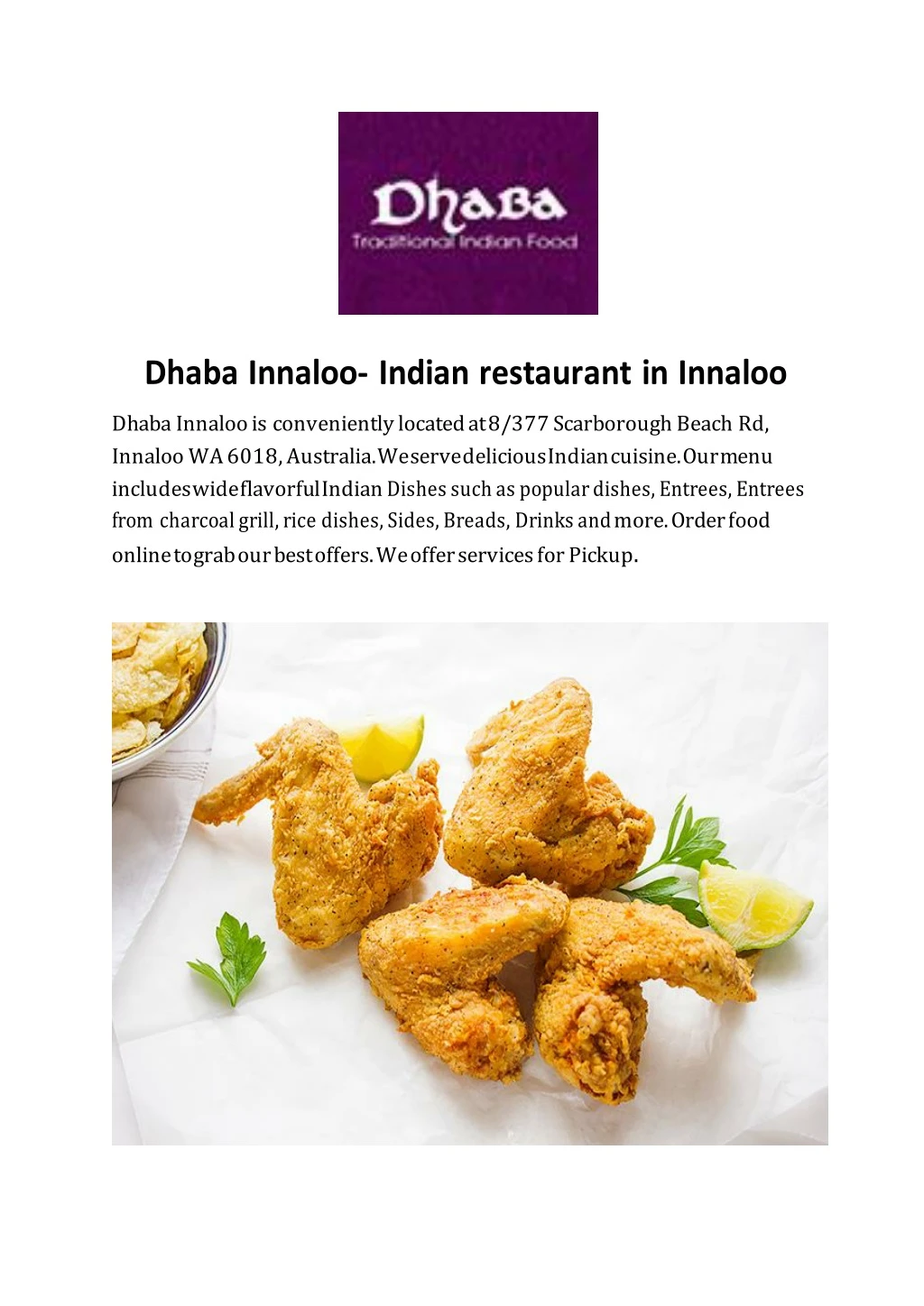 dhaba innaloo indian restaurant in innaloo