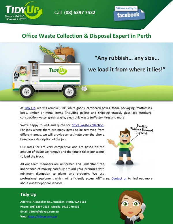 Office Waste Collection & Disposal Expert in Perth