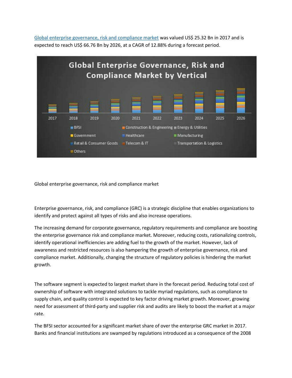 global enterprise governance risk and compliance