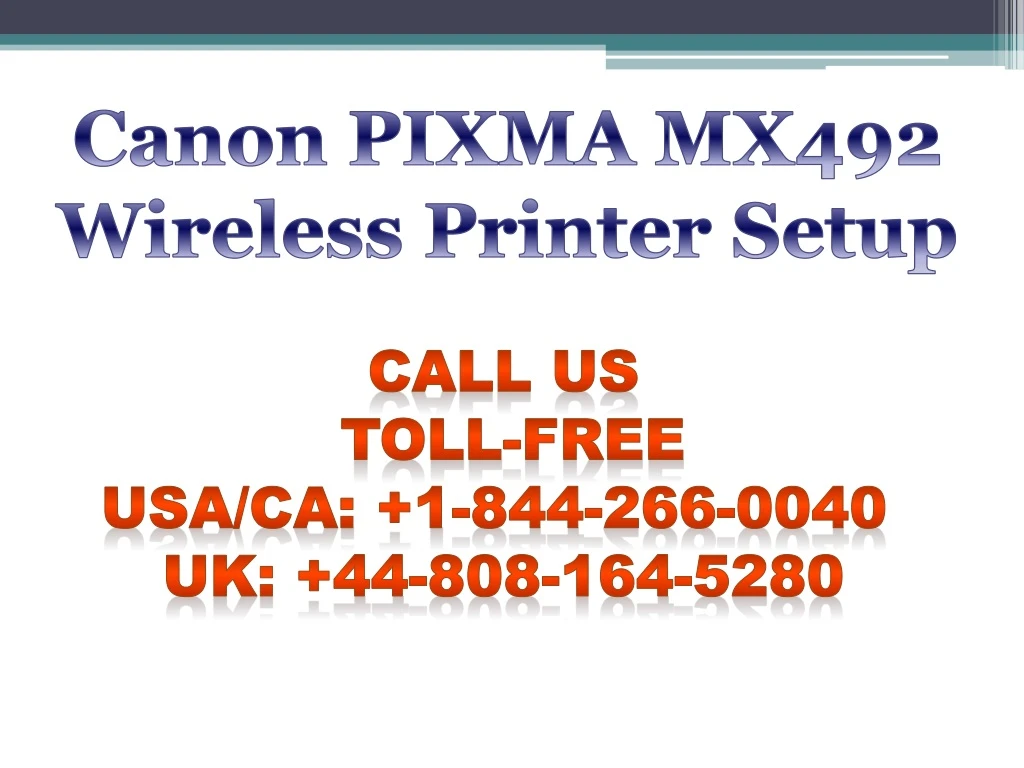 canon pixma mx492 wireless printer setup
