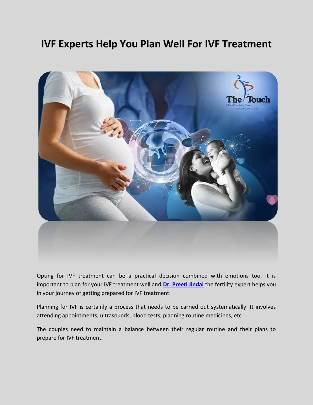 ivf experts help you plan well for ivf treatment