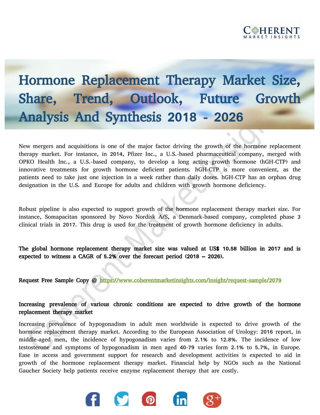 hormone replacement therapy market size hormone