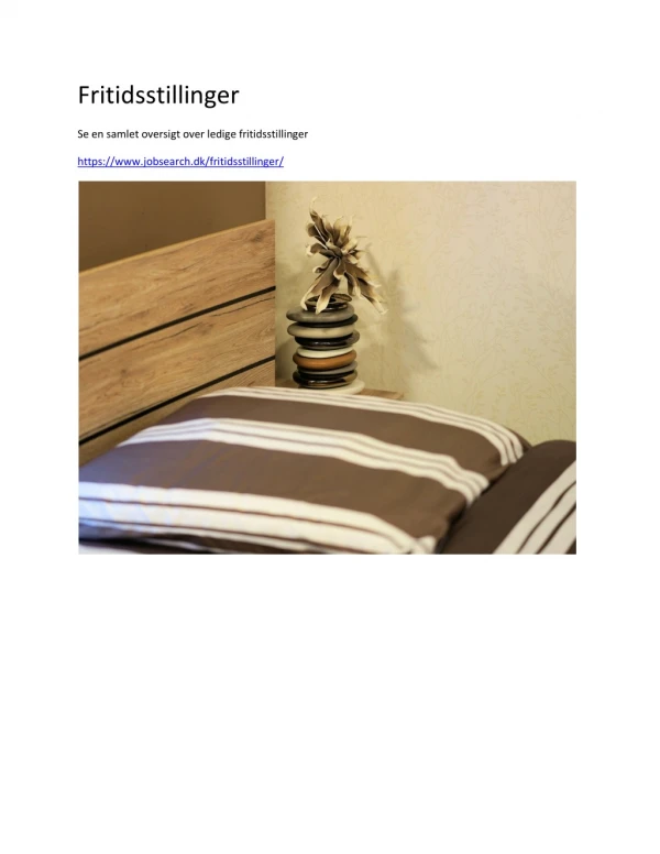 fritidsstillinger