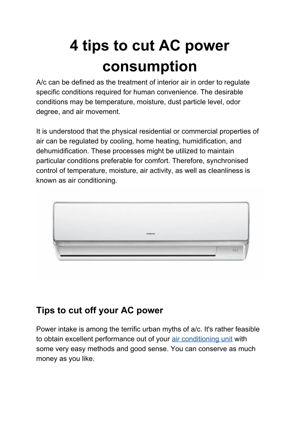 4 tips to cut ac power consumption