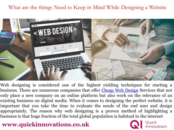 What are the Things Need to Keep in Mind While Designing A Website