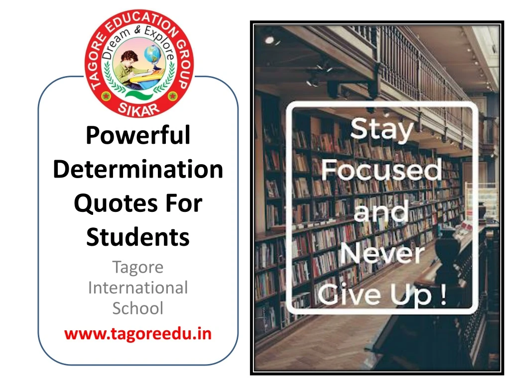 powerful determination quotes for students