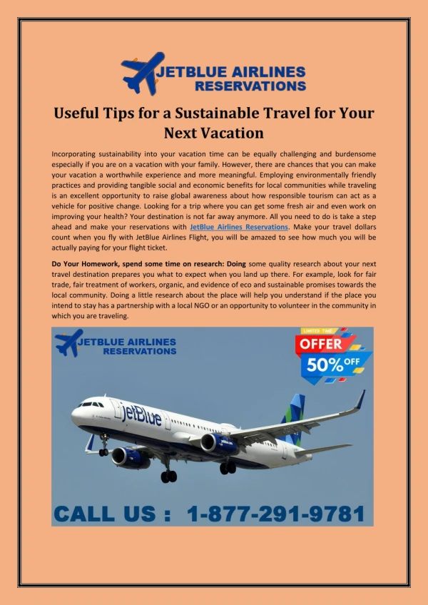Useful Tips for a Sustainable Travel for Your Next Vacation