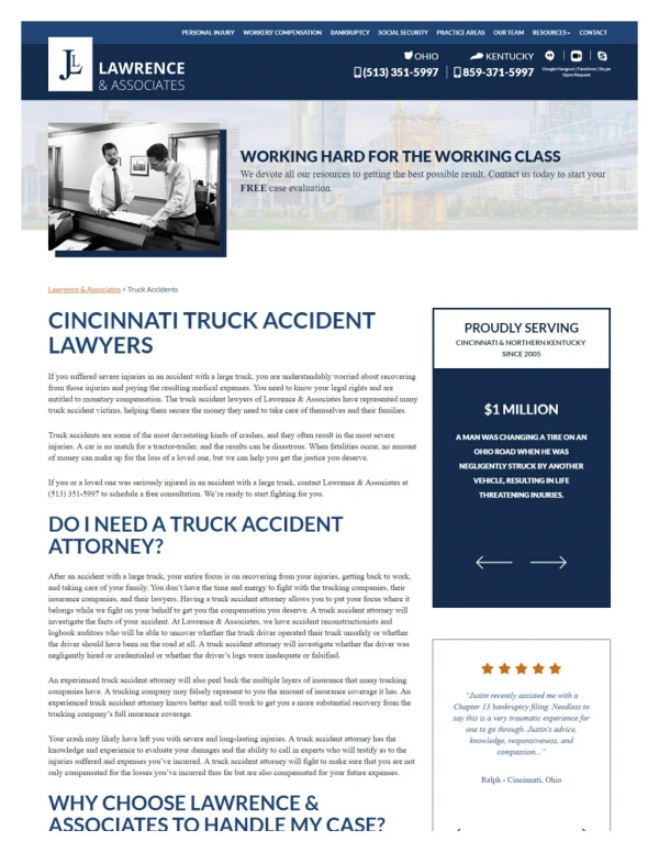 Cincinnati Truck Accident Lawyers