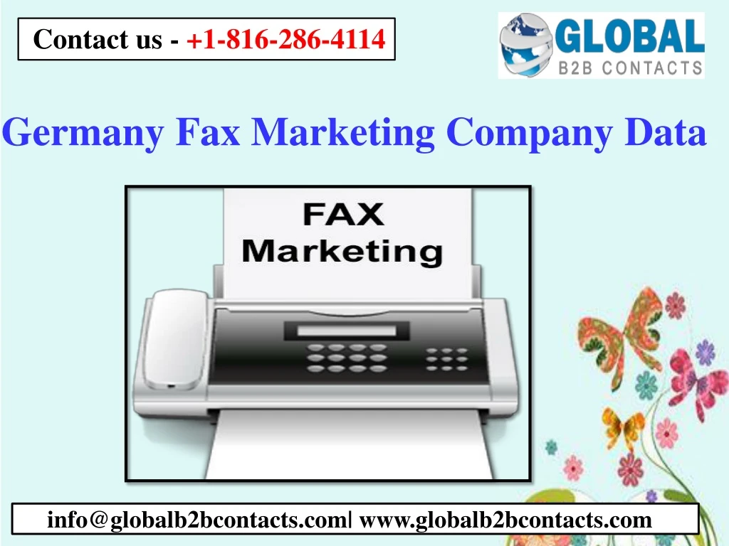 germany fax marketing company data