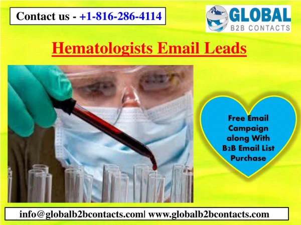 Hematologists Email Leads