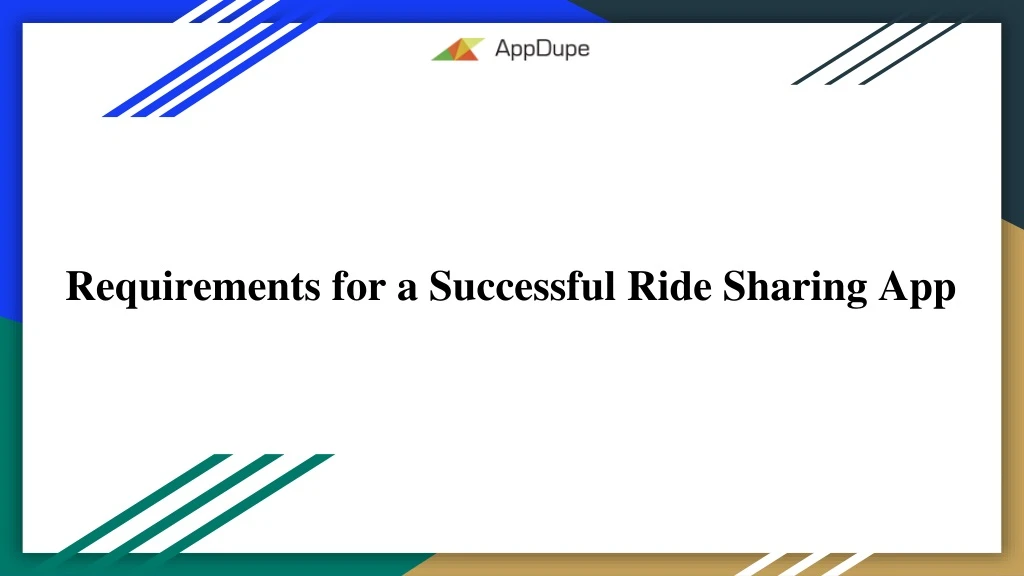 requirements for a successful ride sharing app