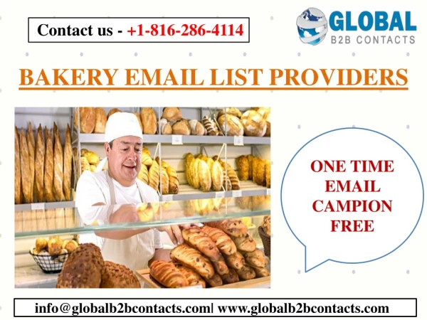 BAKERY EMAIL LIST PROVIDERS