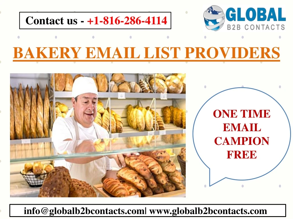 bakery email list providers