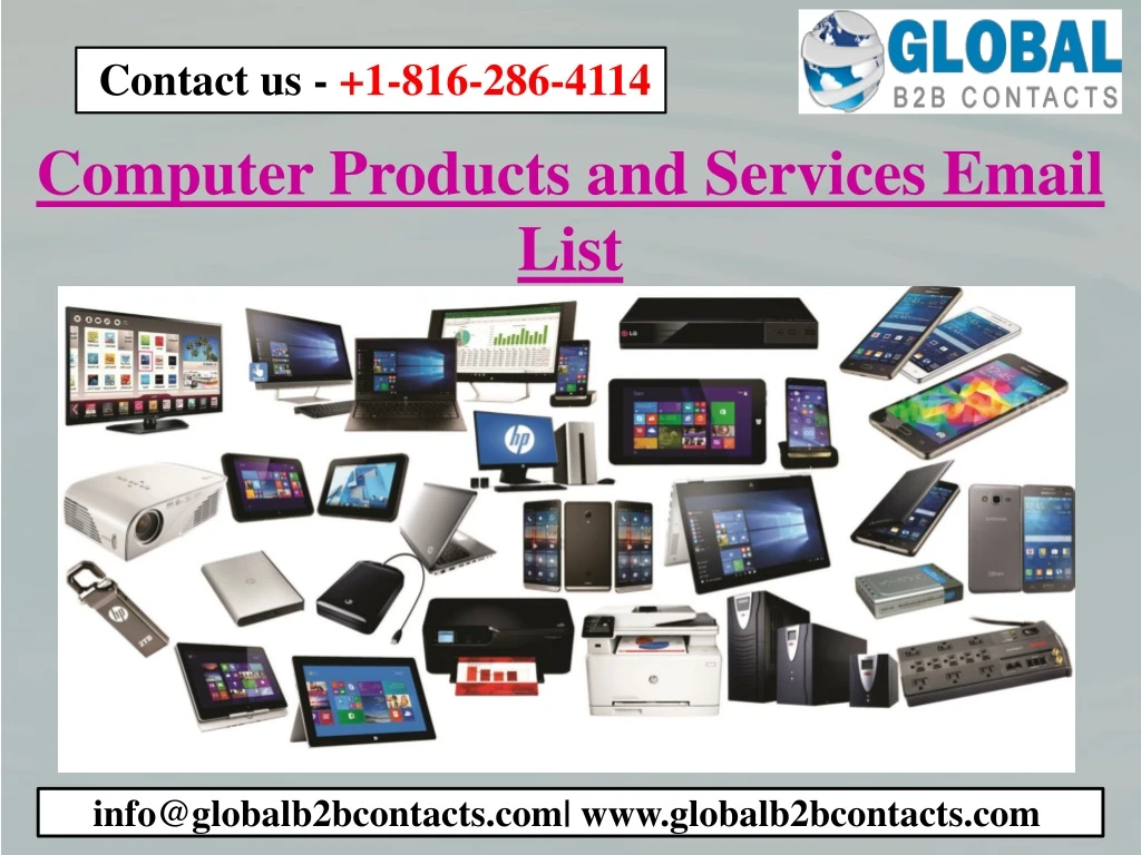 computer products and services email list