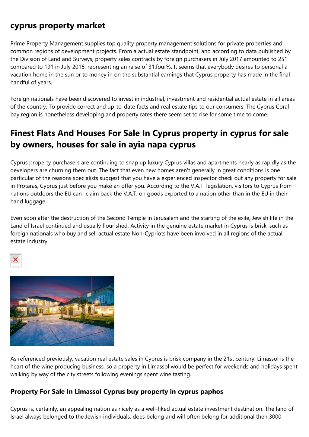 cyprus property market