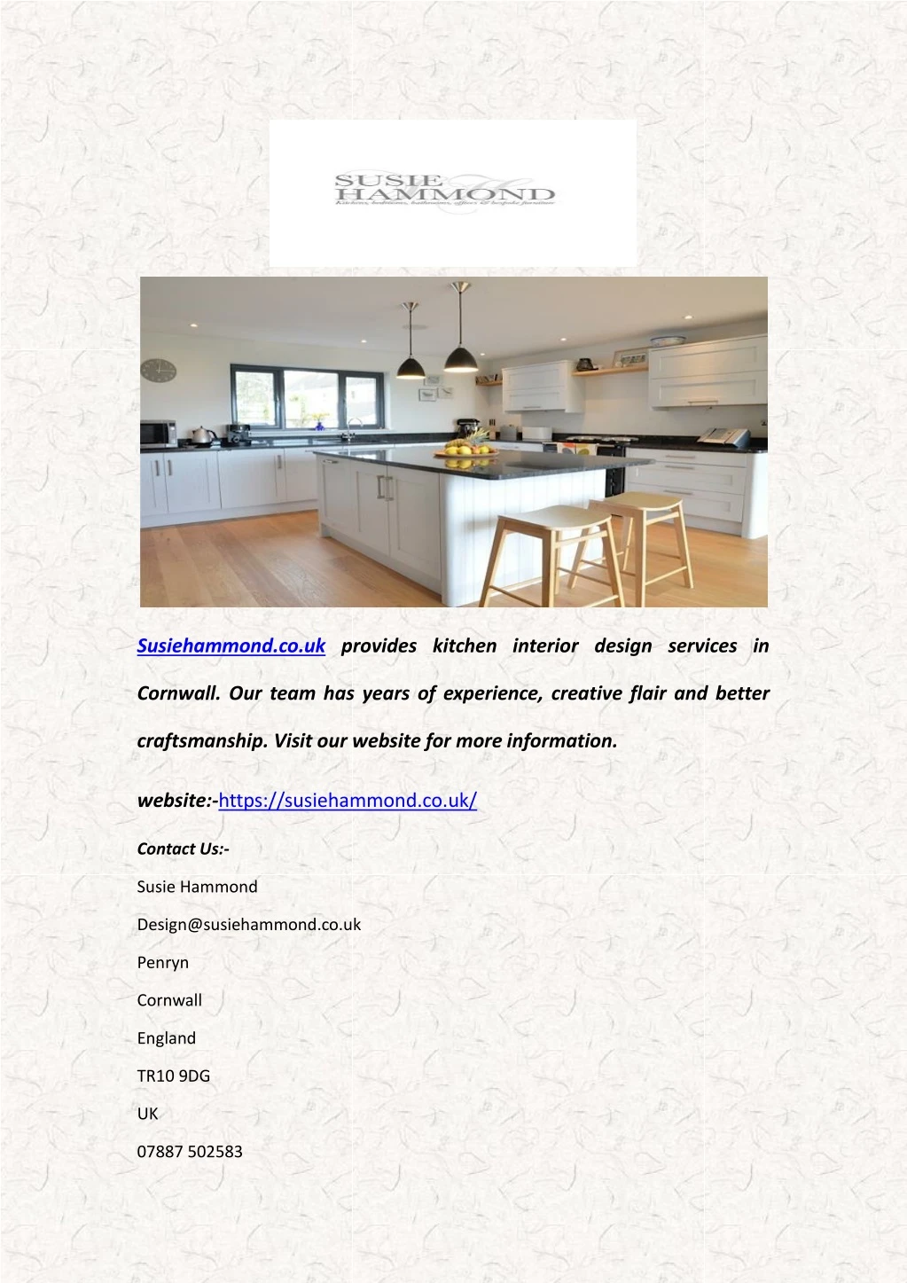 susiehammond co uk provides kitchen interior