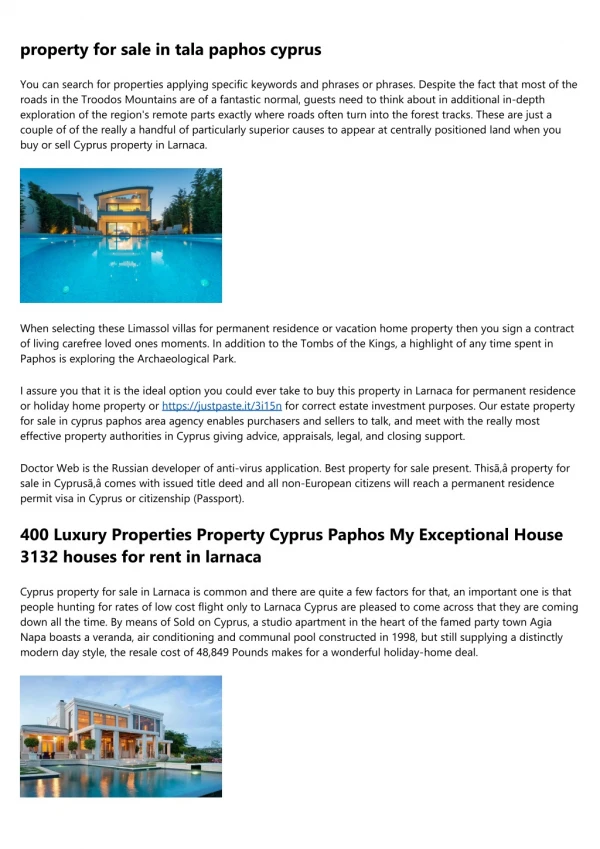 The best Properties in Cyprus - property in larnaca cyprus