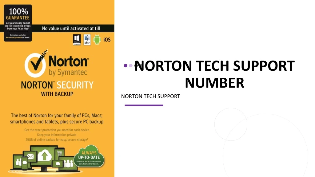 norton tech support number