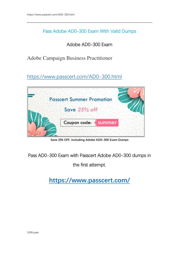 Adobe AD0-300 Exam Dumps questions
