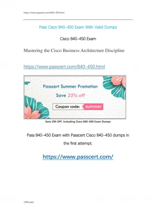 Cisco 840-450 Exam Dumps questions - slide 1