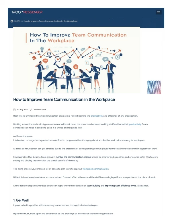 How to Improve Team Communication in the Workplace