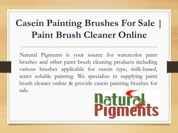 Casein Painting Brushes For Sale | Paint Brush Cleaner Online