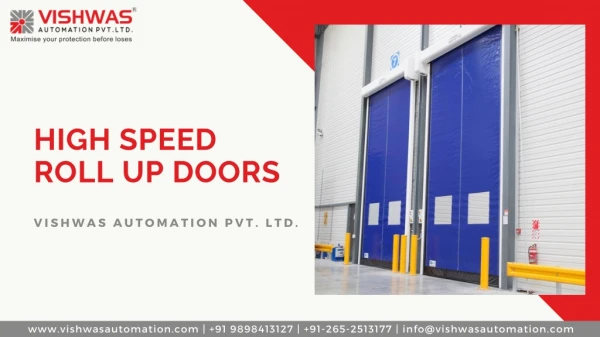 High Speed Roll Up Doors Manufacturers in India | Vishwas Automation