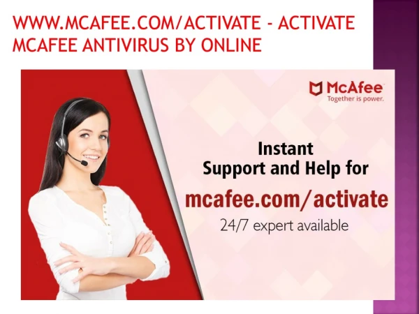 www.mcafee.com/activate - Activate mcafee antivirus by online