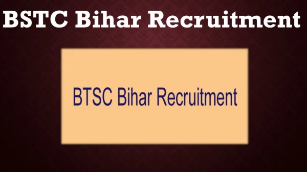 BTSC Bihar Recruitment 2019 - Apply For 9299 Staff Nurse & Tutor Jobs