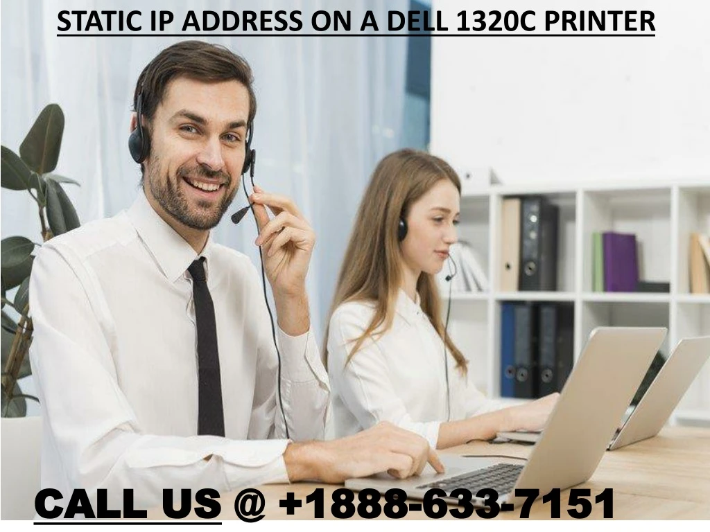 static ip address on a dell 1320c printer