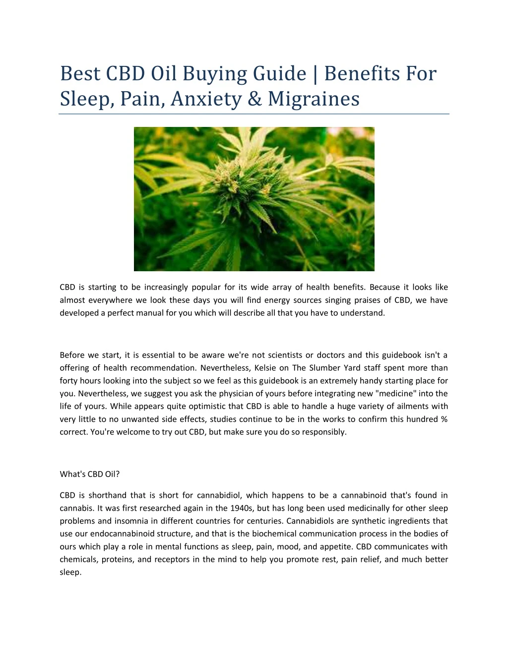 best cbd oil buying guide benefits for sleep pain