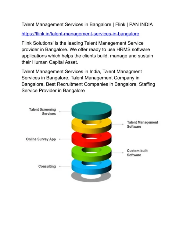 Talent Management Services in Bangalore | Flink | PAN INDIA