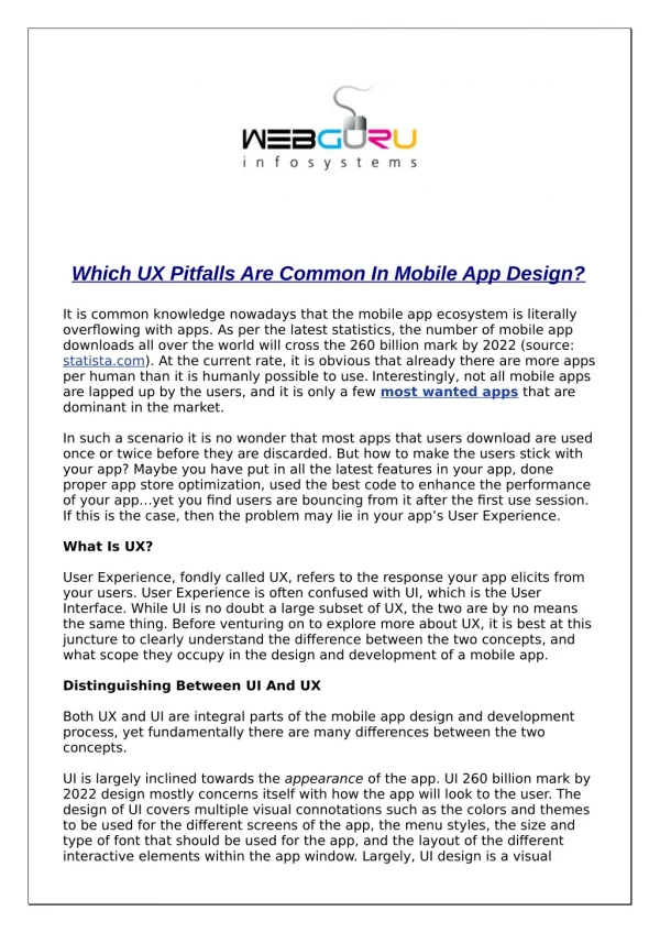 The Common UX Pitfalls in Mobile App Design