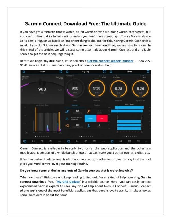 Garmin Connect Download Free: The Ultimate Guide