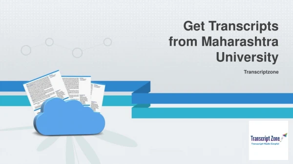 Transcripts from Maharashtra University