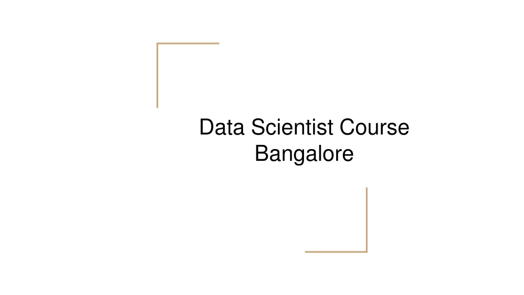 data scientist course bangalore