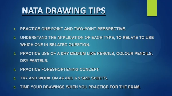 nata drawing tips