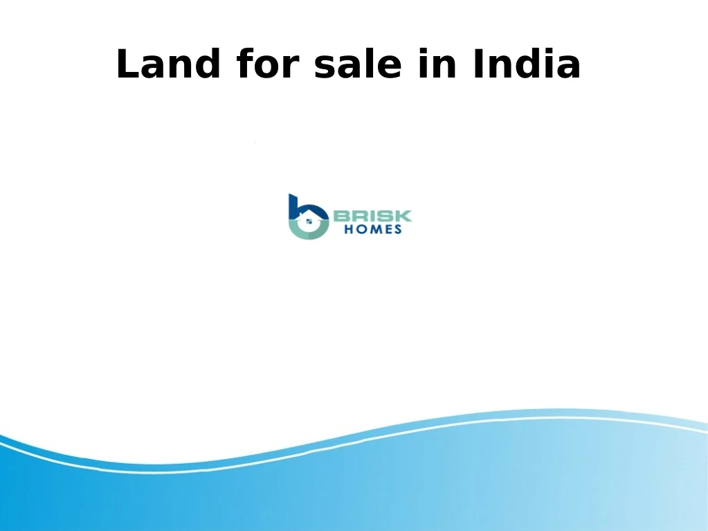 land for sale in india