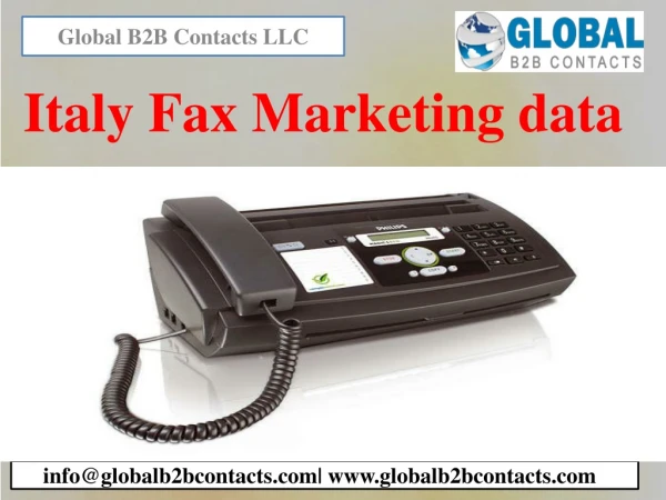 Italy Fax Marketing Data